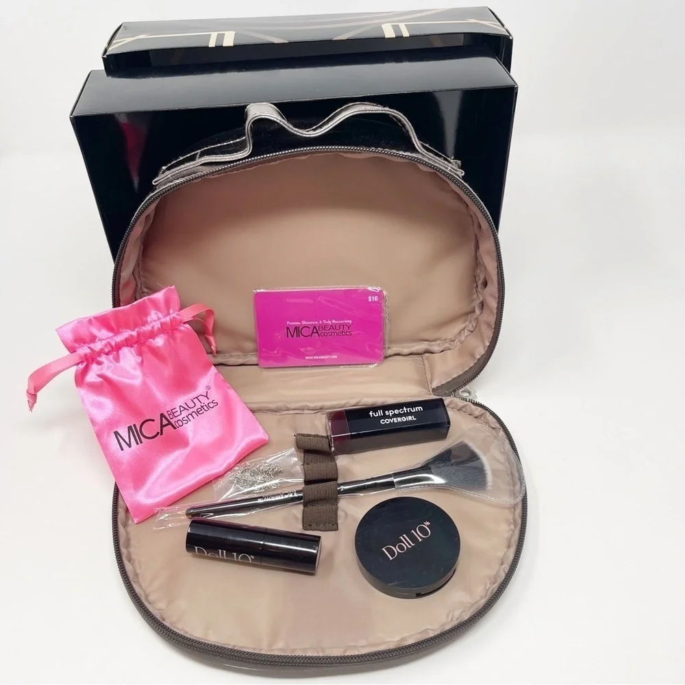 MICA Beauty Cosmetics Bag & More NEW